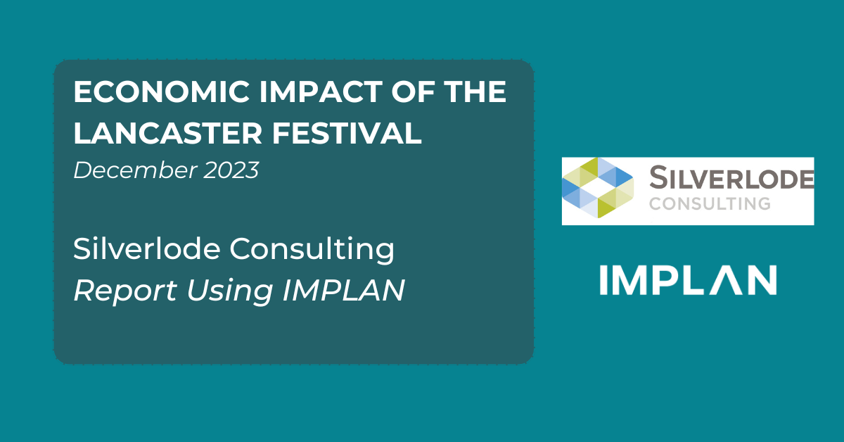 Economic IMpact of Lancaster Festival Title Card - Reports using IMPLAN
