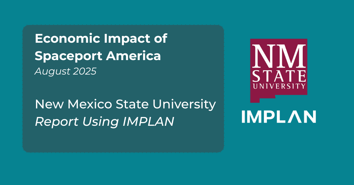 NMSU Spaceport America Economic Impact Card - Reports using IMPLAN