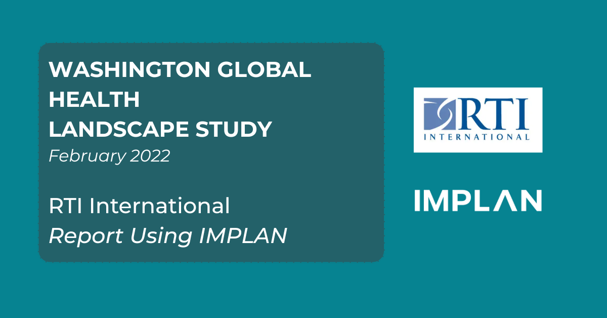 Washing Global Health EIA Study Title Card - Reports using IMPLAN